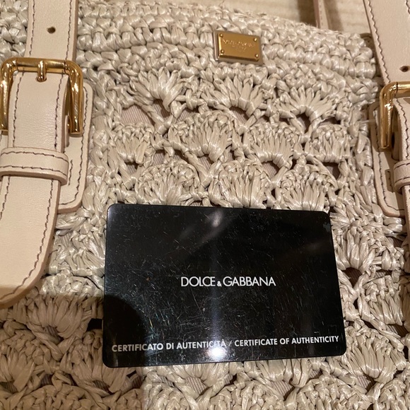 Dolce and Gabanna off white crochet tote - Picture 7 of 7